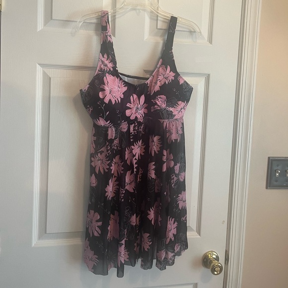 Women Plus Size Tropical Print 2 Piece Swimsuit Bathing Suit Tankini Set 14W 16W - Picture 5 of 12